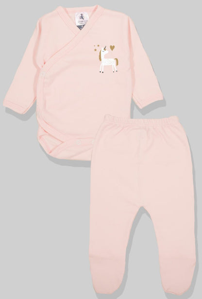 3-Pack Sets - Envelope Bodysuit & Footie Flannel/Jersey - Unicorns
