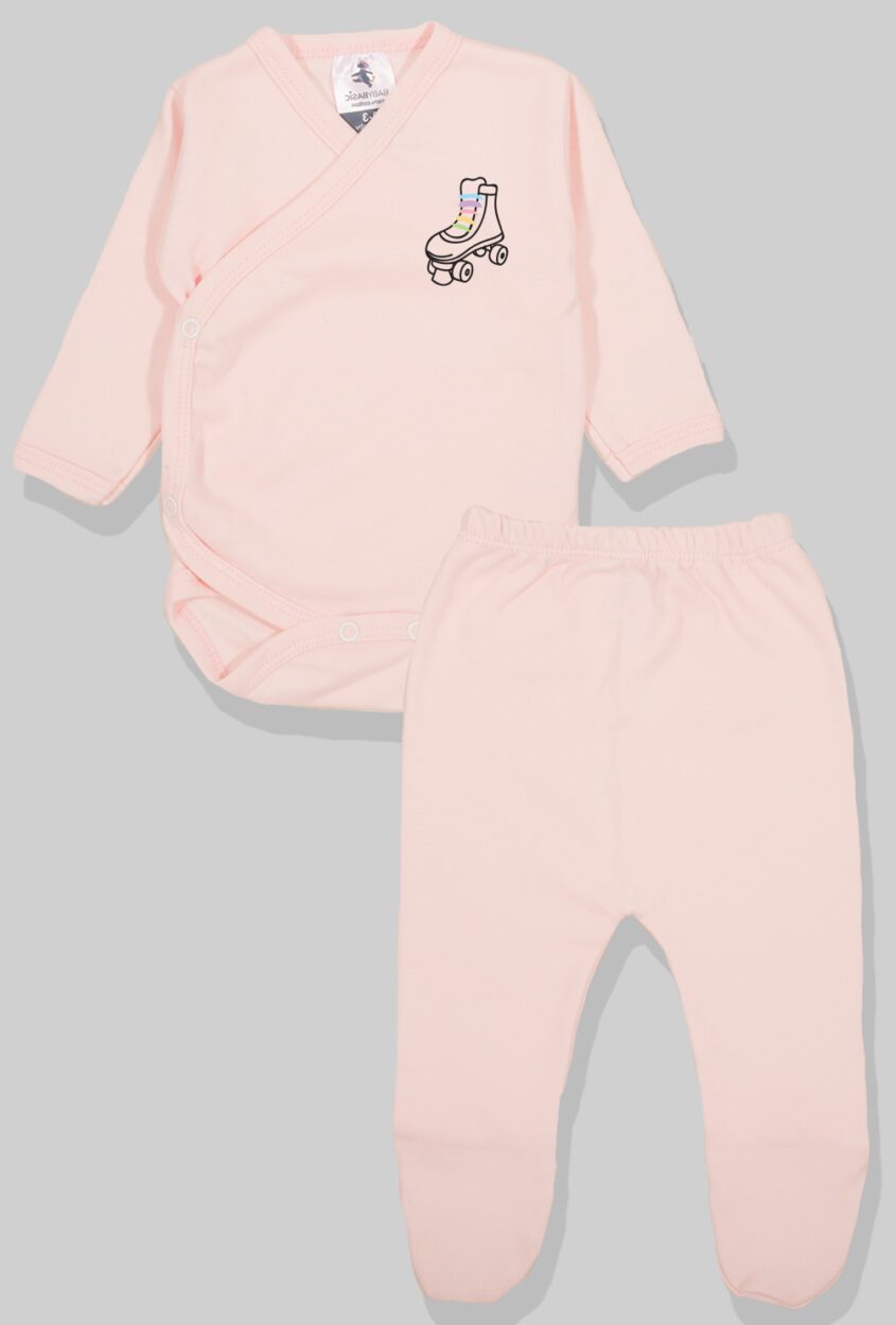 5-Pack Sets - Envelope Bodysuit & Footie Jersey/Flannel | Love | Wheels | Flower | Rainbow | Unicorn (0-3M)