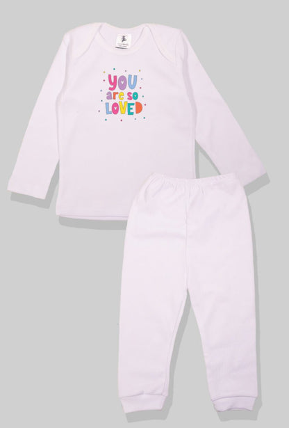 Set of 5 - Long Sleeve Flannel Sleepsuits - Unicorn | Winking Cat | Roller Blades | Unicorn | Love (1-2.5 Years)