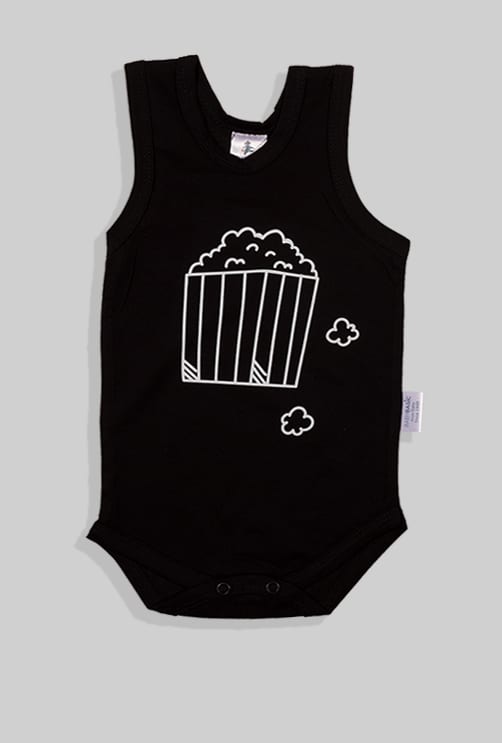 Set of 3 - Tank Bodysuits - Popcorn Bears Solid (3 Months - 2 Years)