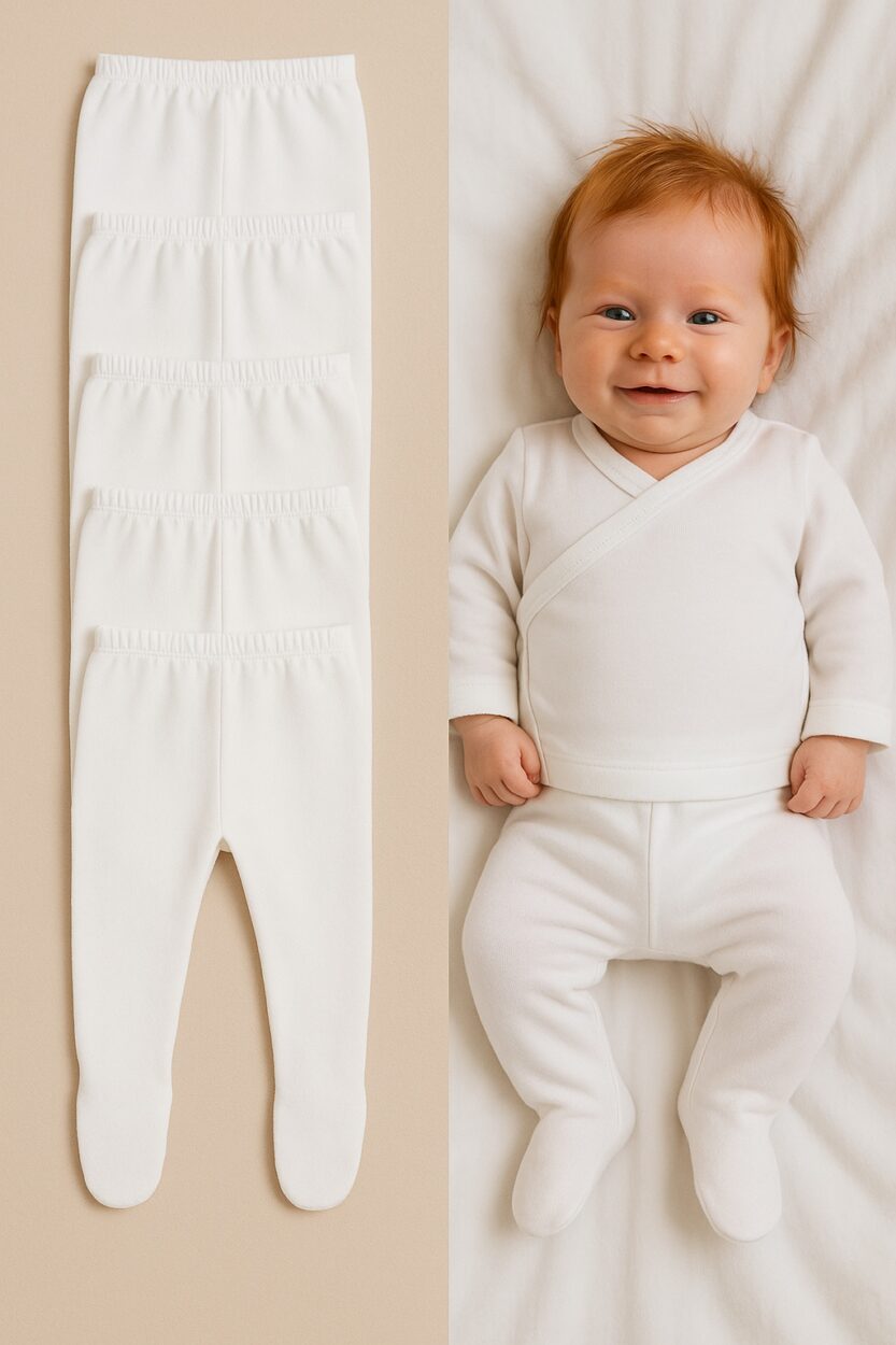 Baby Footies Jersey/Flannel | 5-Pack | 0-3M