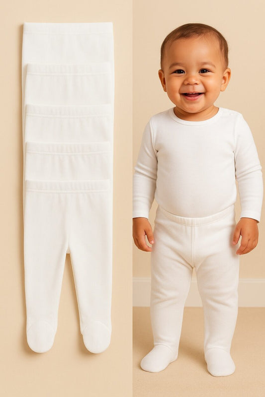 Baby Footies Jersey/Flannel | 5-Pack | Various Sizes | Unisex