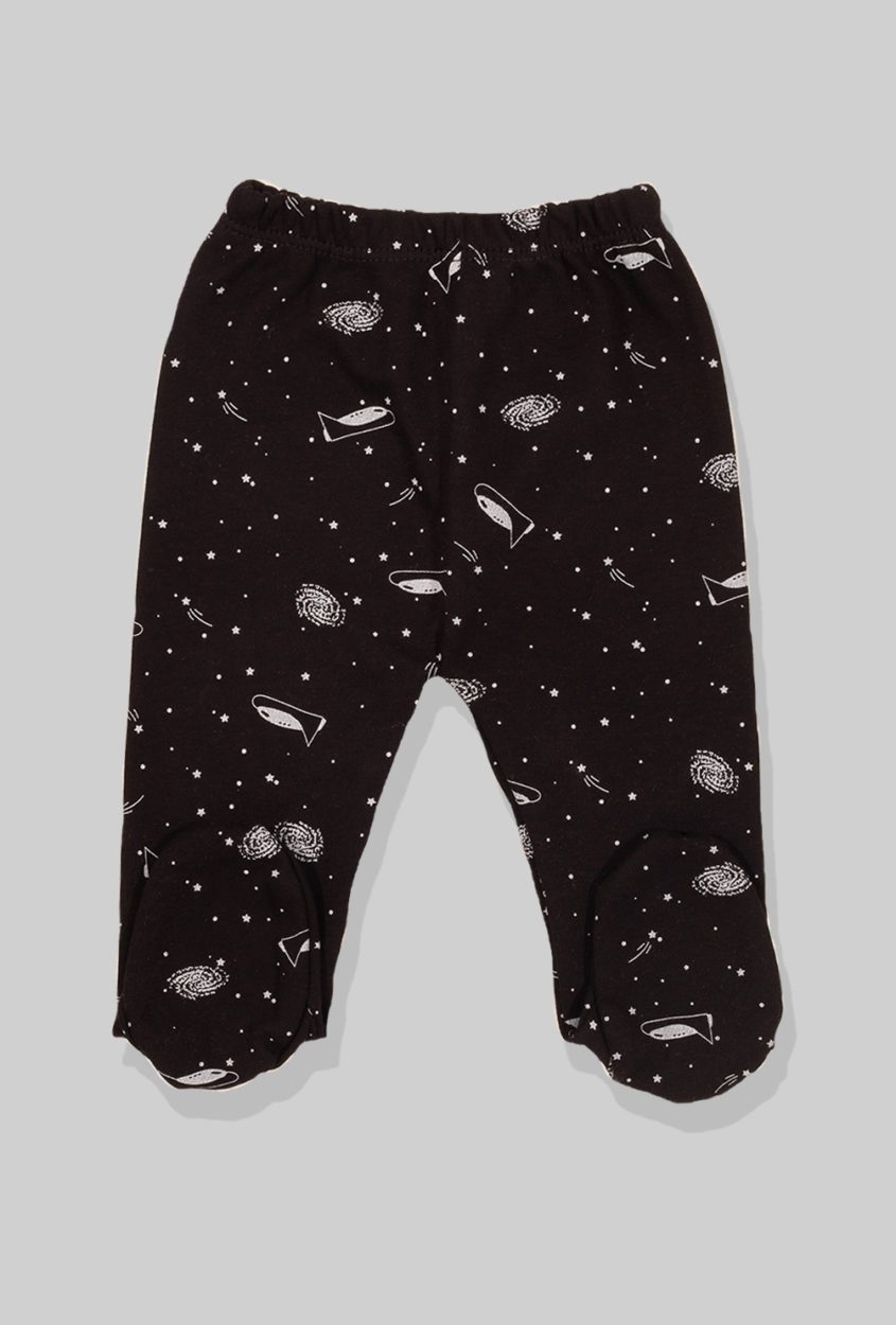 Envelope Bodysuit & Footie Set Flannel - Spaceships (0-3M)