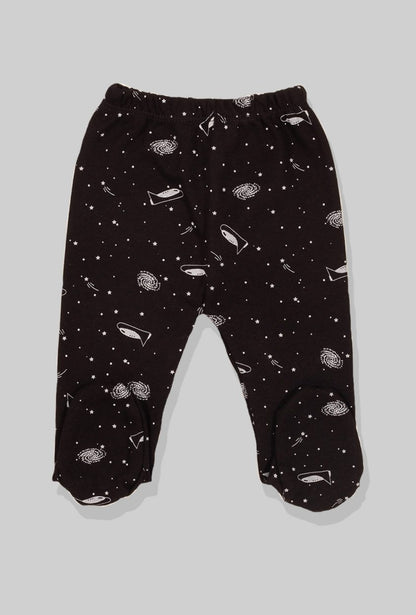 Envelope Bodysuit & Footie Set Flannel - Spaceships (0-3M)