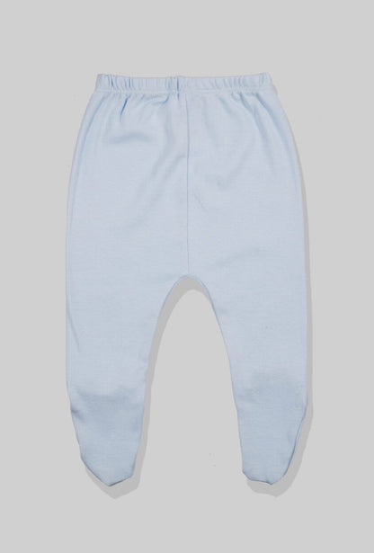 Envelope Bodysuit & Footie Set Jersey/Flannel - Light Blue - Crocodile (0-3M)