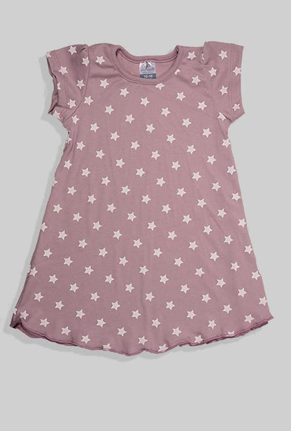 Set of 3 - Short Sleeve Nightgowns - Forest Stars Leopard (1-5 Years)
