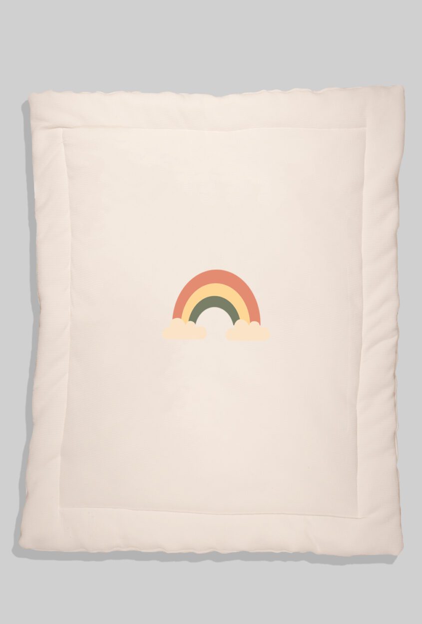 Waffle Knit Blanket - Rainbow