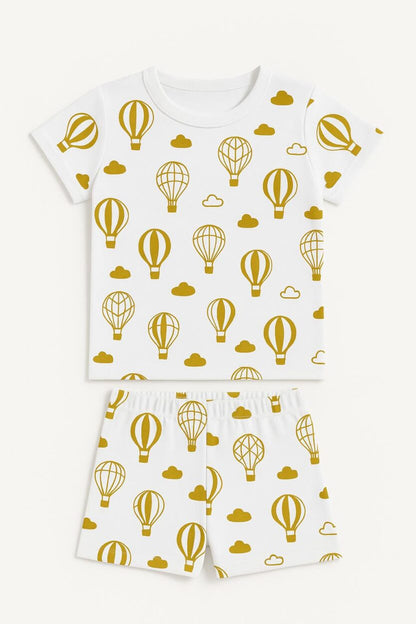 Short Sleepsuit Set | Hot Air Balloons (2-4 Years)