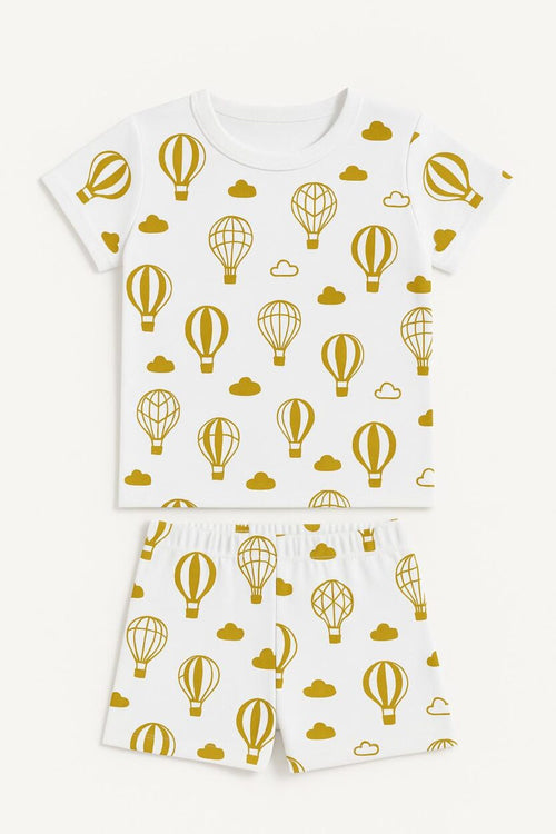 Short Sleepsuit Set | Hot Air Balloons (2-4 Years)