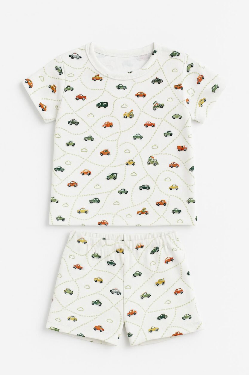 Short Sleepsuit Set | Cars (2-4 Years)