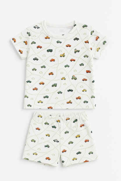 Short Sleepsuit Set | Cars (2-4 Years)