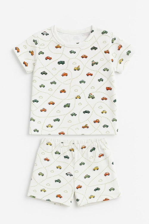 Short Sleepsuit Set | Cars (2-4 Years)