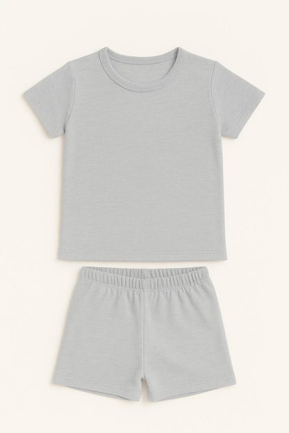 Short Sleepsuit Set | Light Gray (2-4 Years)