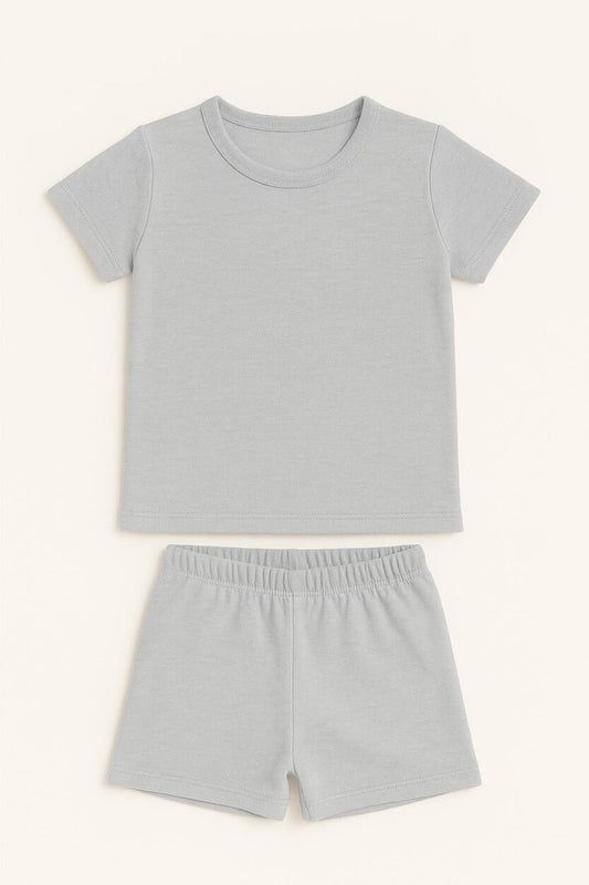 Short Sleepsuit Set | Light Gray (2-4 Years)