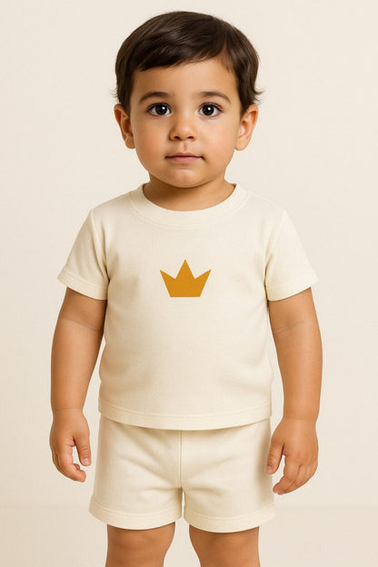 Short Sleepsuit Set | Print Crown (2-4 Years)
