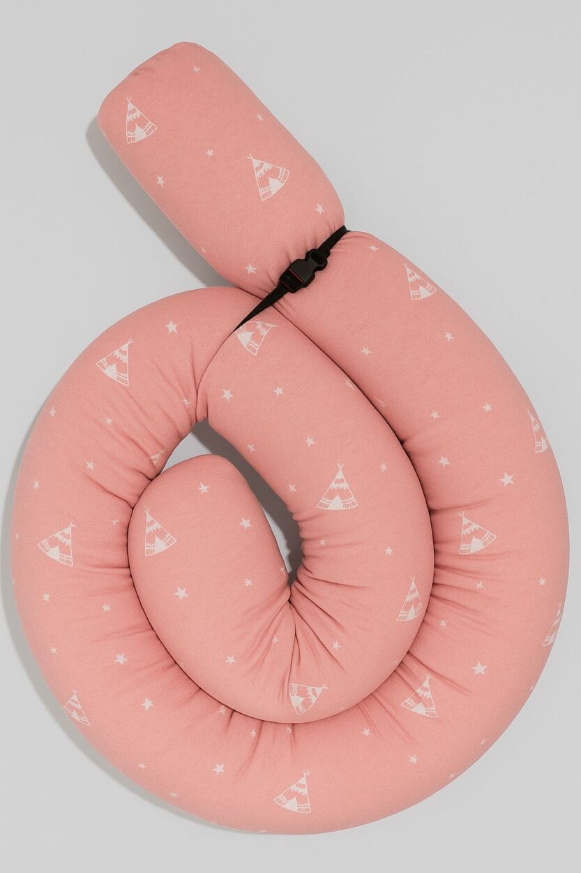 Pink Teepee Crib Bumper