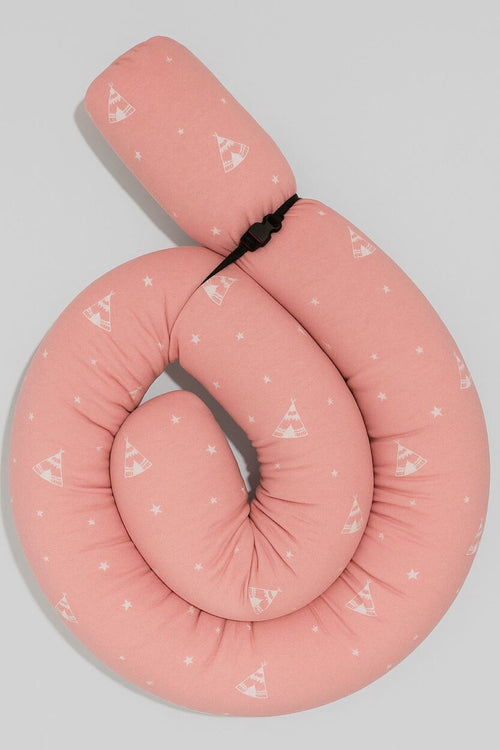 Pink Teepee Crib Bumper