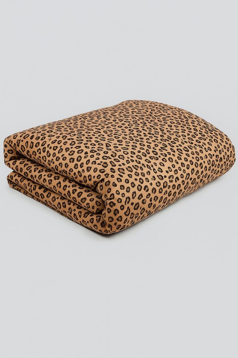 Filling Blanket for Cradle & Cot - Brown Leopard