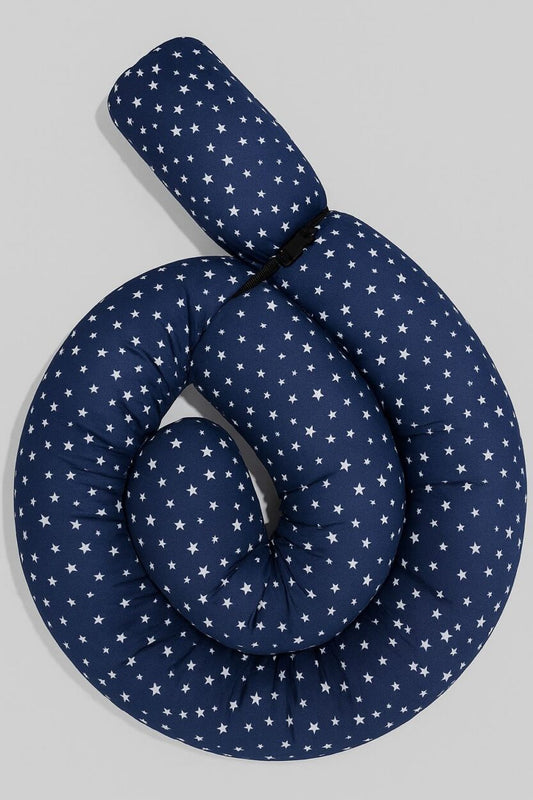 Baby Neck Roll - Blue Stars