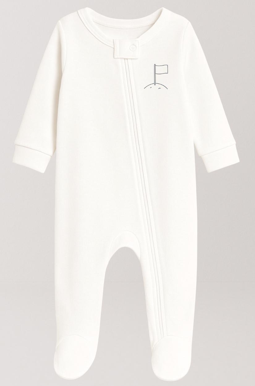 5-Pack Double Zip Flannel/Jersey Rompers | Spaceship | Telescope | Moon | Astronaut | Saturn (0-3M)