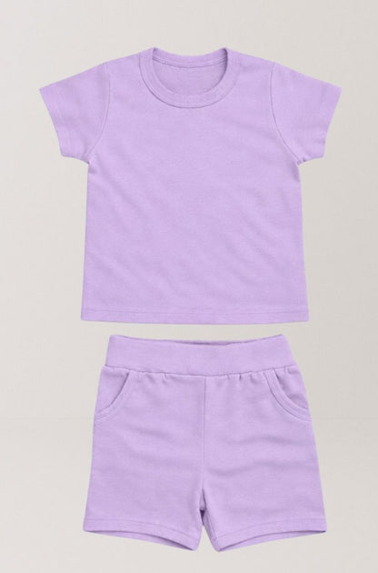 3-Pack Short Sleep Suits | Purple | Pink | Gray | (1-4 Years)