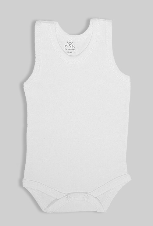 White 6 Pack 100% Cotton Vest Bodysuit (0-3M)
