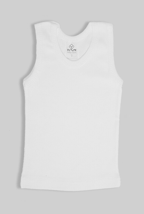 White 5 Pack 100% Cotton Tank Top (0-10Y)