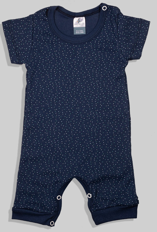 2 Pack - Short Overalls - Blue and Polka Dots (3-24 months)