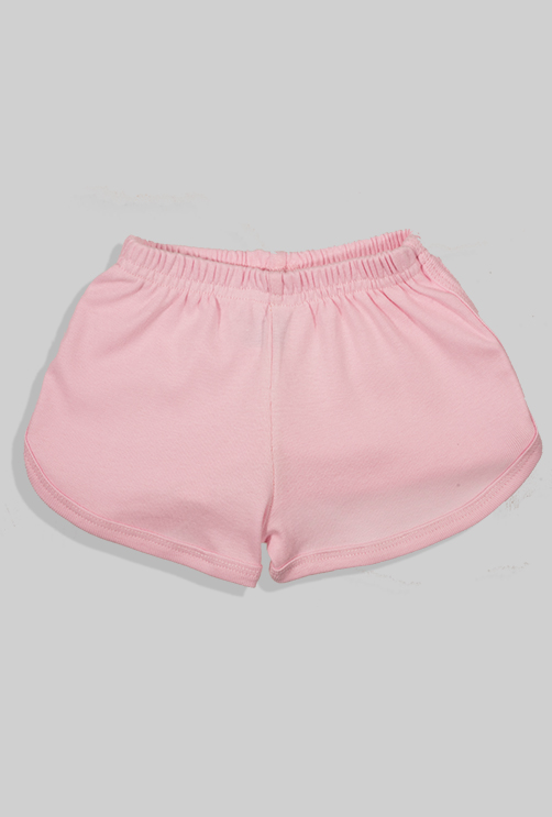Short Pajamas - Plain Pink (12 months - 4 years)