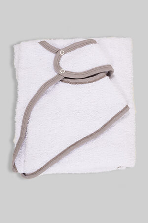 Apron Towel 100% Cotton - White and Gray
