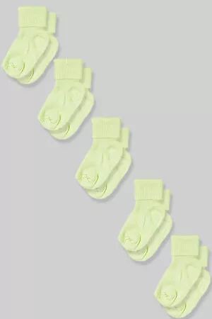Five Pack Green Socks (0-6M)