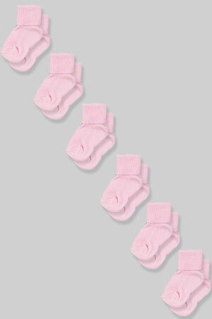 Six Pack Pink Socks (0-6M)
