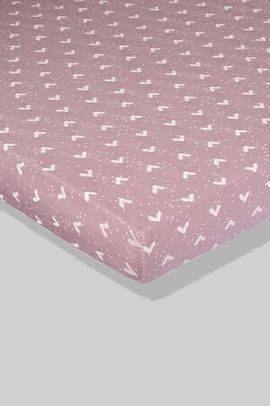 Purple Sheet with Triangles (available in 2 sizes)- 100% Cotton