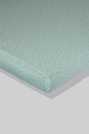 Seafoam Green Sheet with Polka Dots (available in 2 sizes) - 100% Cotton