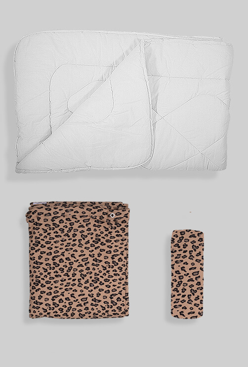 Cheetah- Baby Duvet + Duvet Cover + Sheet