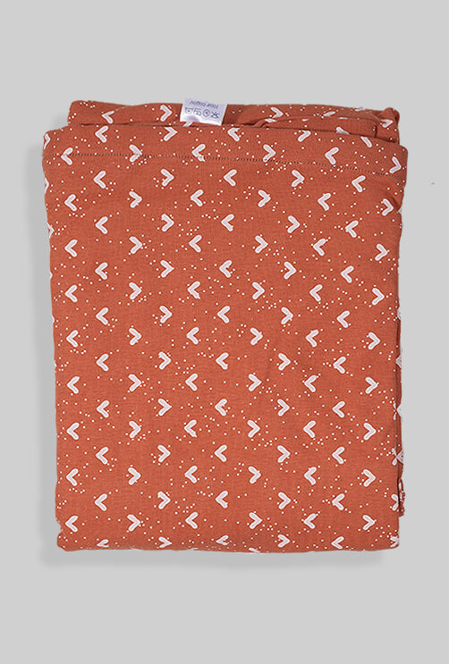 Orange Triangles - Baby Duvet + Duvet Cover + Sheet